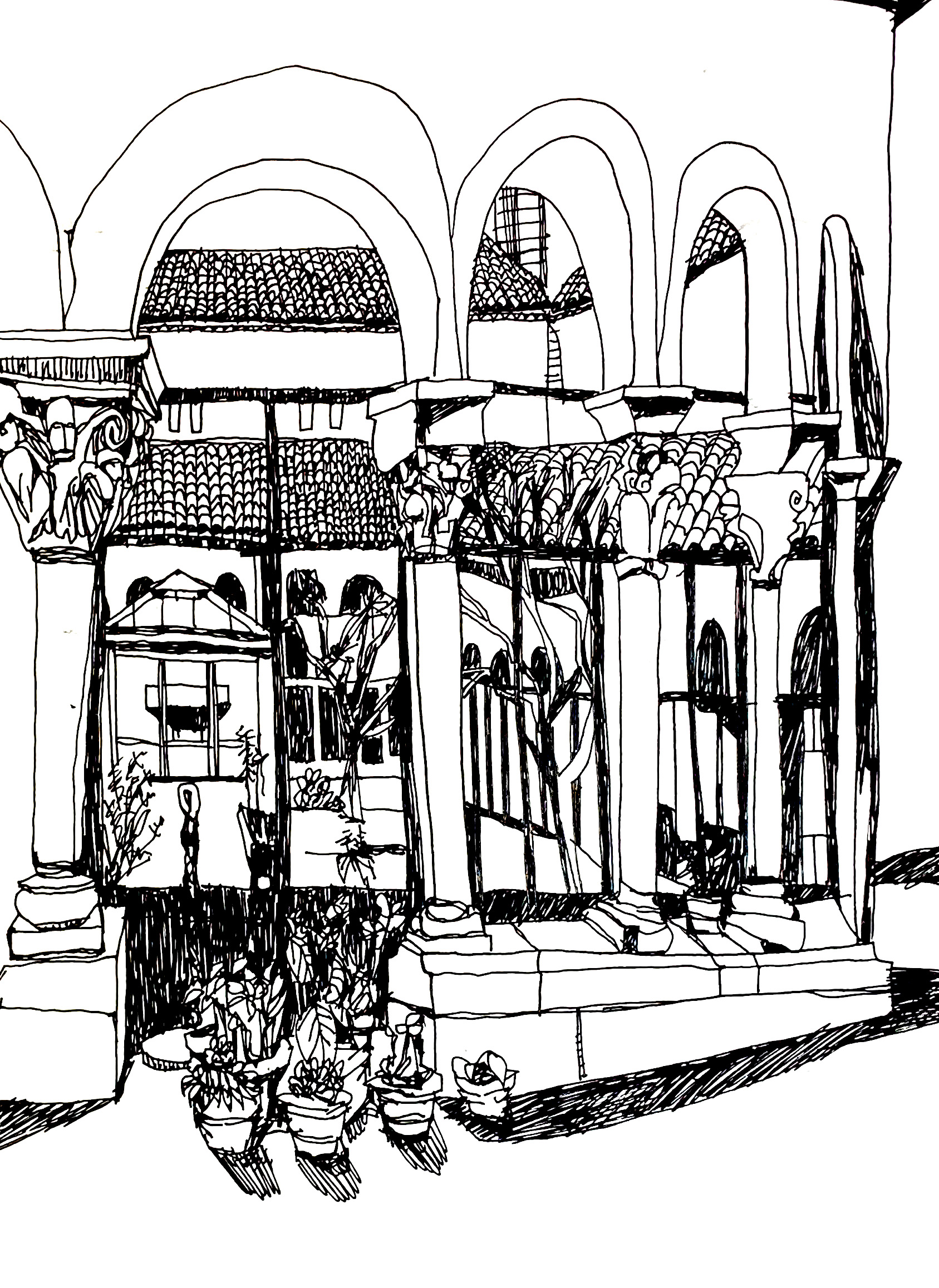 cloisters sketchbook